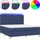 vidaXL Boxspringbett 180 x 200 cm Blau