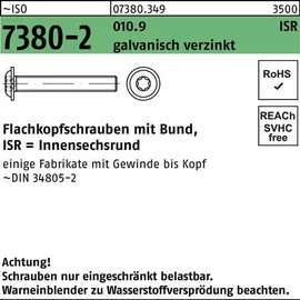 Hörger & Geßler Flachkopfschraube ISO 7380-2 M6 x 40 200 Stück