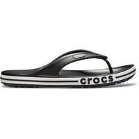 Crocs Unisex's Bayaband Flip Flop,Black/White,38/39 EU