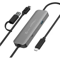 j5create Wormhole Switch Crosslink USB-C Hub Msd Ns Perp (USB-C, 2 Ports), Dockingstation + USB Hub, Grau