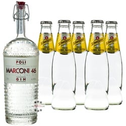 Poli Marconi 46 Gin & Schweppes Indian Tonic Set