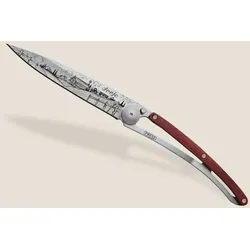 Deejo 37g Korallenholz Bauernhof Taschenmesser - STK - braun