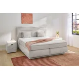 Jockenhöfer Boxspringbett SIMONE, 180 x 200 cm - hellgrau