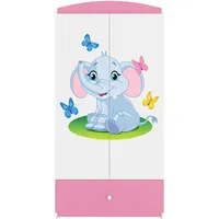 99rooms Dreams Motiv VI Kleiderschrank Weiß Rosa