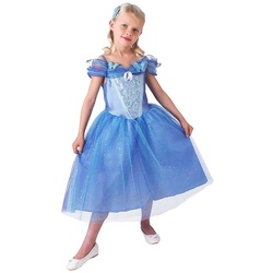 Rubie ́s Kostüm Kleine Cinderella, Original lizenziertes Kinderkostüm zu Disney’s ‚Cinderella‘ (2015) blau 92-104
