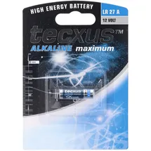 Tecxus LR27 A Alkaline Batterie L828, 12 Volt, Abmessungen 28,8 x 8 mm