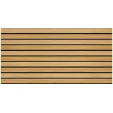 IZODEKOR Wandverkleidung Holz Styropor 3D Wandpaneele - Akustikpaneele Holzoptik Wanddeko für Küche, Badezimmer, Balkon, Schlafzimmer, Wohnzimmer, Küchenrückwand und Teras| Helles Holz, 100X50X2