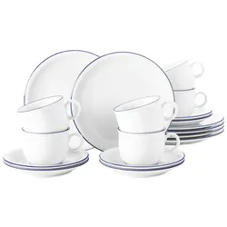Seltmann Weiden Compact Blaurand Kaffeeservice 18-teilig