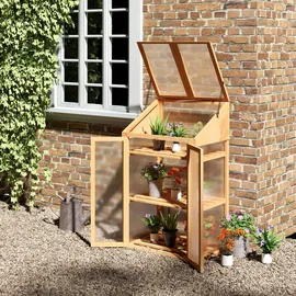 Outsunny Frühbeet Holz, 50x120x70 cm, Gartenzubehör, Gartenpflege