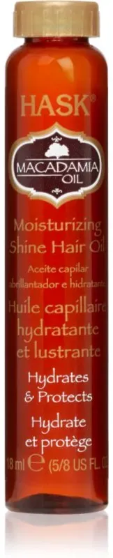 HASK Macadamia Oil hydratisierendes Öl für glänzendes und geschmeidiges Haar 18 ml