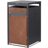 ML-Design Mülltonnenbox 68 x 80 x 116,3 cm anthrazit-rostoptik