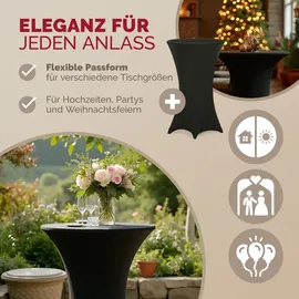 DEUBA Detex® Stehtischhusse Schwarz