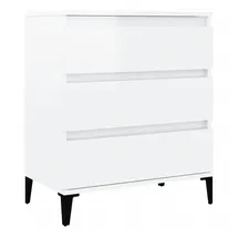 vidaXL Sideboard Hochglanz-Weiß 60x35x70 cm Holzwerkstoff