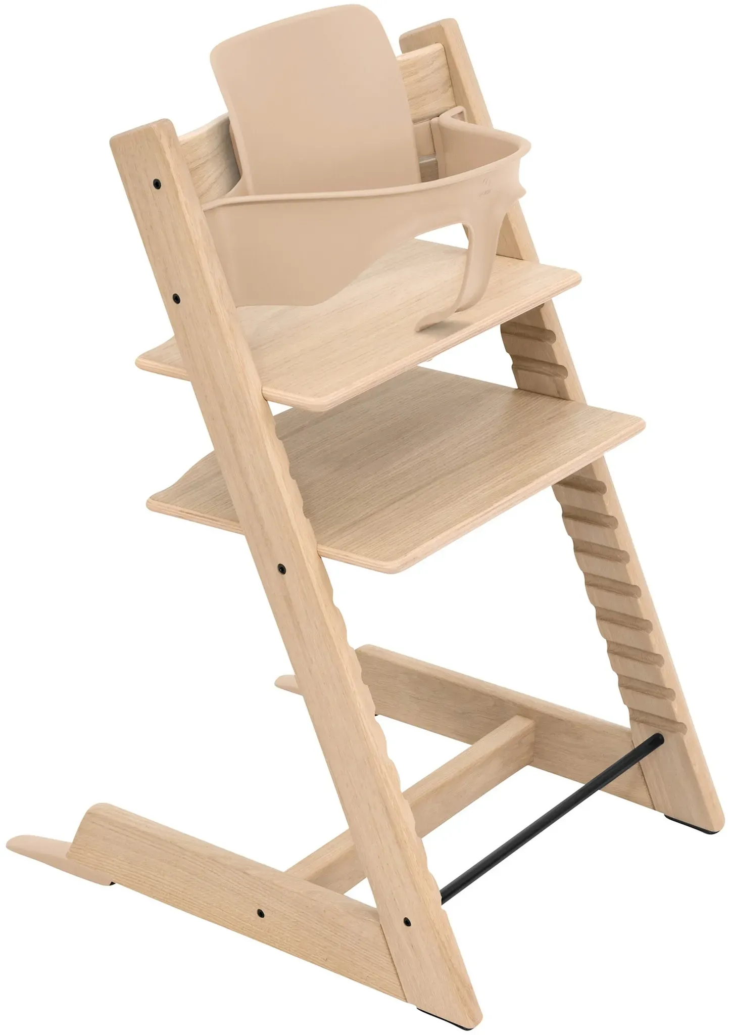 Stokke® TRIPP TRAPP® Bundle Treppenhochstuhl Eiche inkl. Babyset, natur