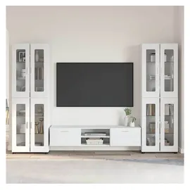 vidaXL TV-Schrankset mit Schubladen FLORIN 3 pcs Weiß Holzwerkstoff