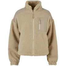 URBAN CLASSICS Sherpa Mix Jacke Wet Sand 5XL