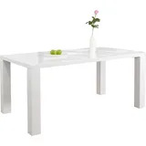 Dynamic24 Esstisch 200x100x76 cm weiß Esszimmertisch Küchentisch Tisch Holztisch - Weiß