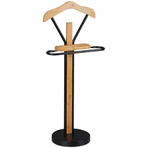 Relaxdays Herrendiener mit Ablage 109 x 48 x 30 cm Schwarz