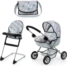 Bayer Design Puppenwagen Set Cosy grau