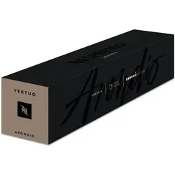 Nespresso Arondio Vertuo Line 10 Gran Lungo Kaffeekapseln Silber 150 ML Getreidig & mild