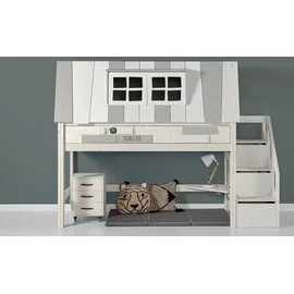 Lifetime Abenteuerbett mit Treppe My Hangout ¦ weiß ¦ Maße (cm): B: 261 H: 196 T: 107.0