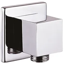 Creavit Wandanschlussbogen eckig Silber