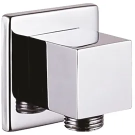 Creavit Wandanschlussbogen eckig Silber