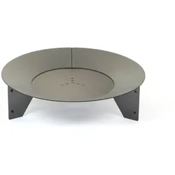 aura Feuerstelle aus 3 mm wetterfestem Stahl - Design Feuerschale mit Ausstrahlung