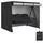 Barberpub M MCombo Hollywoodschaukel Abdeckung 2-3 Sitzer, Abdeckplane Wasserdicht & UV-Beständig für Gartenschaukel 8003 8007, Reißfeste Schutzhülle 4001 (Oxford, Schwarz)