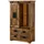 MASSIVMOEBEL24.DE Schrank Mango / Altholz 90x45x150 natur lackiert RAILWAY LUX #115