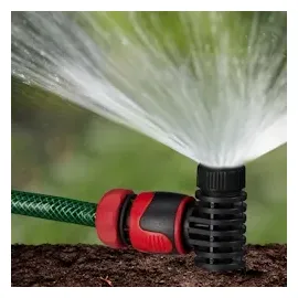 Relaxdays Sprühregner 2er Set 6 m schwarz