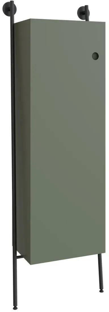 VitrA Plural Hochschrank mit Metallrack 53 x 30 x 159 cm (BxTxH) mit 1 Tür Türanschlag Matt,80484 80484