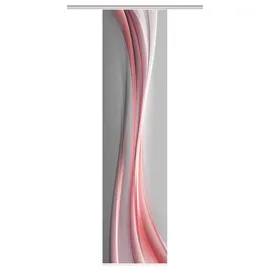 home in green ELANIA 1, rot, B:60cm H:245cm, Polyester, halbtransparent, Farbe:rot, Größe:245 x 60 cm, Anzahl:1x