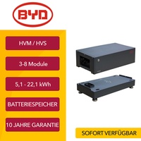 BYD Batteriespeicher B-Box Premium HVS HVM BCU Einheit Solar Paket - LAGERWARE