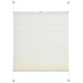LIEDECO Klemmfix Plissee verspannt 75 x 150 cm weiß
