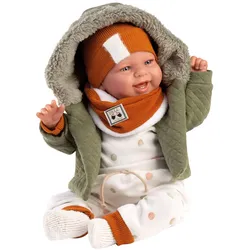 Llorens Babypuppe Junge fröhlich 44cm