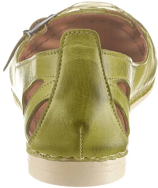 Slipper GEMINI, Damen, Gr. 38, grün, Glattleder, Schuhe Slipper