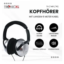TronicXL Fernsehkopfhörer Silber