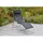 Merxx Gartenliege XXL 200 x 70 x 30 cm Schwarz