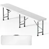 Wiltec Klappbank 180 x 30 x 43 cm Grau