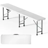 Wiltec Klappbank 180 x 30 x 43 cm Grau