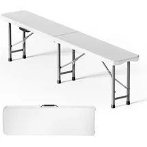 Wiltec Klappbank 180 x 30 x 43 cm Grau