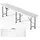 Wiltec Klappbank 180 x 30 x 43 cm Grau
