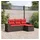 vidaXL Gartensofa-Set 4-tlg. braun Polyrattan