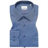 Eterna Langarmhemd Comfort Fit Blau 45