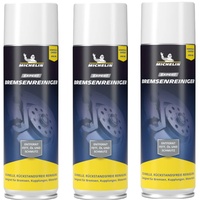 MICHELIN EXPERT Bremsenreiniger 3X 500ml |Reinigt und Entfettet Bremsen, Kupplungen und Motorteile an Auto, Motorrad und Fahrrad