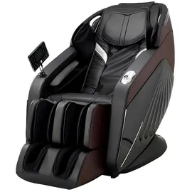 aea Massagesessel mit Massagefunktion Polyester 75 x 115 x 125 cm Schwarz