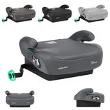 KIKKABOO Kindersitz, Sitzerhöhung i-Go i-Size (125-150cm) Gruppe 3, Armlehne dunkelgrau