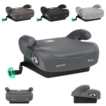 KIKKABOO Kindersitz, Sitzerhöhung i-Go i-Size (125-150cm) Gruppe 3, Armlehne dunkelgrau
