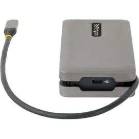 Startech USB-C Multiport Adapter - USB C auf VGA/4K 60Hz HDMI Adapter - 3-Port Hub 100W Power Delivery Pass-Through, GbE - USB C Dockingstation/Laptop Dock - Mini Dock USB C Adapter - 30 cm Kabel (DKT31CVHPD3)
